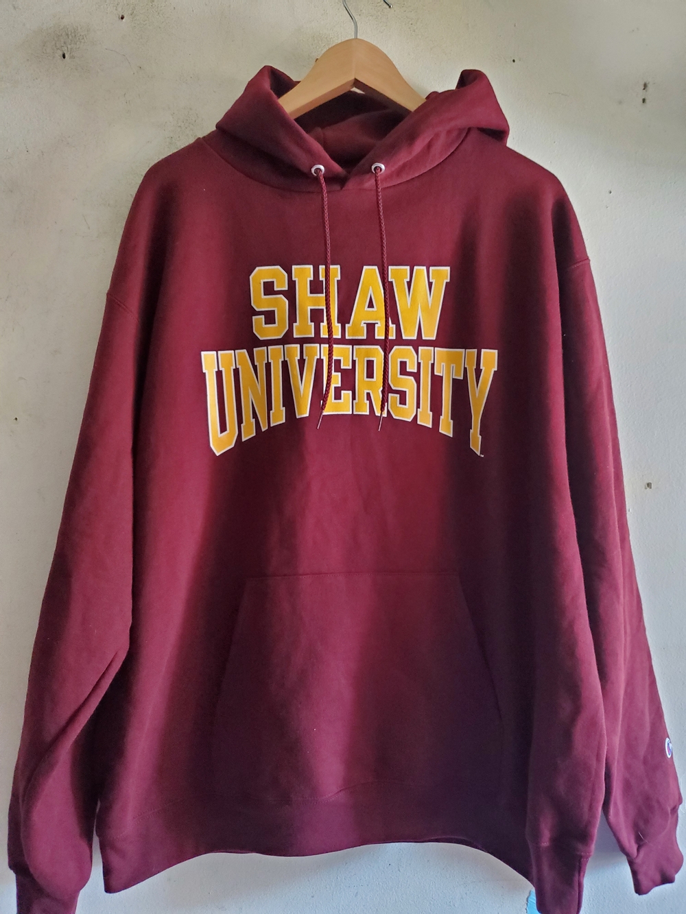 Shaw University Maroon Hooded Sweatshirt